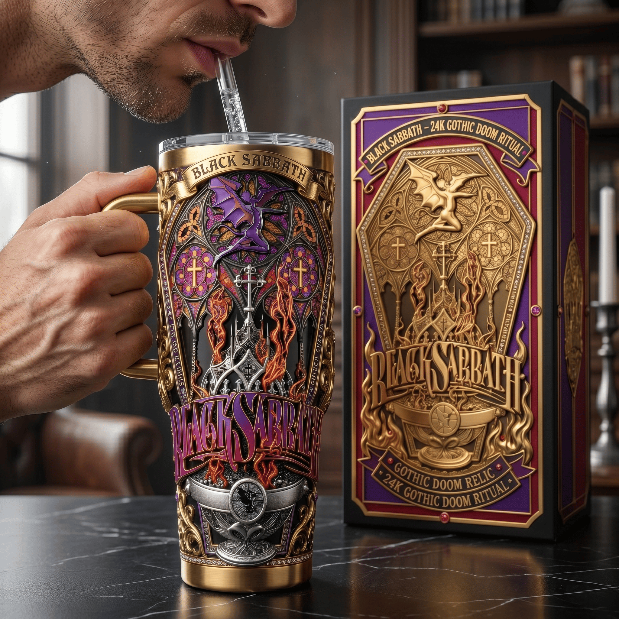 Premium BLST 40oz Tumbler With Handle HTTT