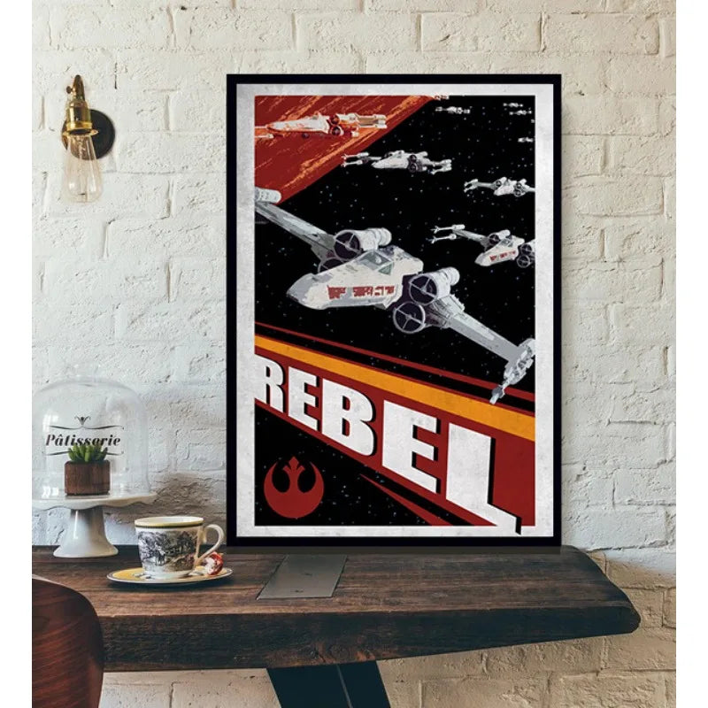 G-Galactic Propaganda Retro Poster Planet Space Tatooine